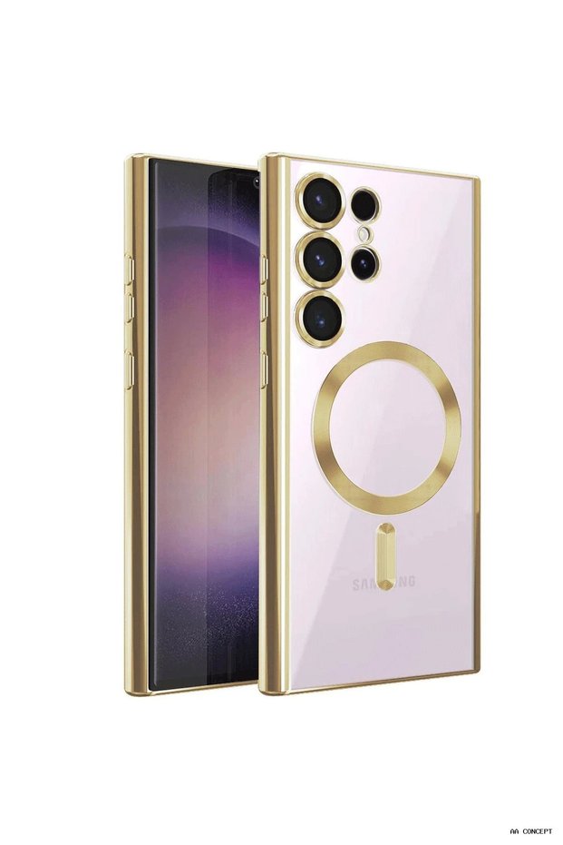 Concepta Newface Galaxy S22 Ultra Case Kross Magneticsafe Cover (204530) - Gold