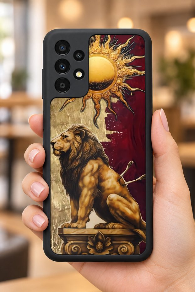 حافظة مقاومة للصدمات متوافقة مع هاتف Samsung Galaxy A13 / A23 من LionKing مع حماية للكاميرا