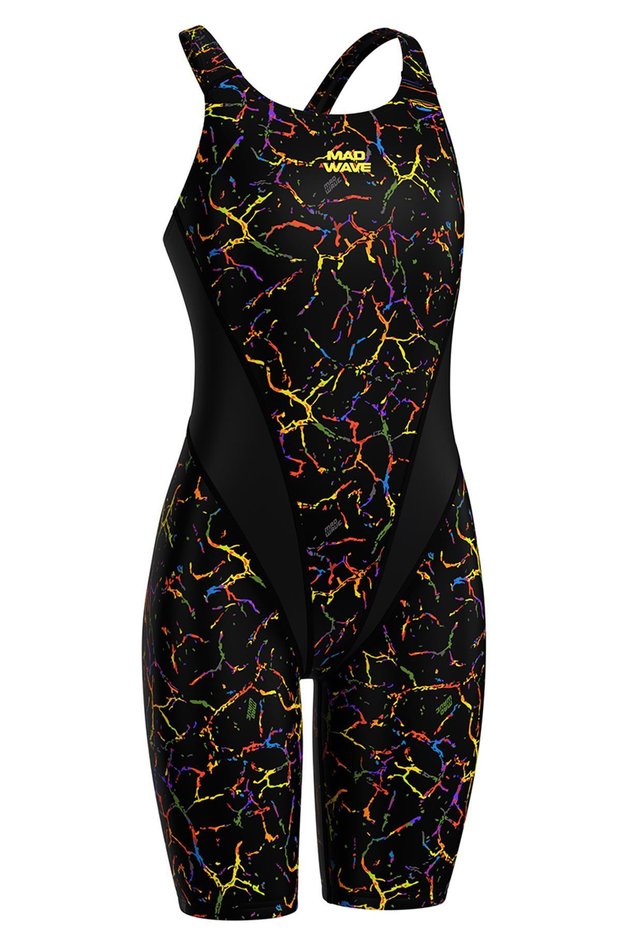 Girl's Knee-Length Swimming Swimsuit Kneeskin D0
