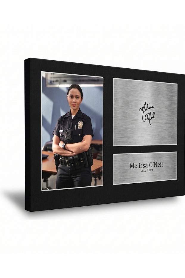 Melissa O'Neil Signed Photo Canvas Print 40x60 | Lucy Chen "The Rookie" TV Show Autograph Wall Art Gift for Fans