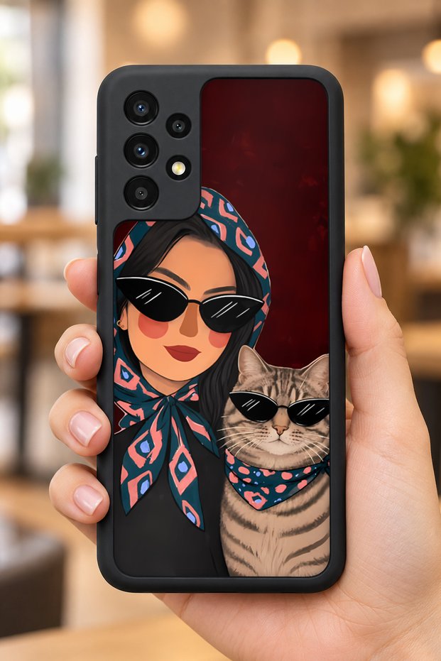 Samsung Galaxy A13 / A23 Compatible Havalkedi Patterned Shockproof Case with Camera Protection