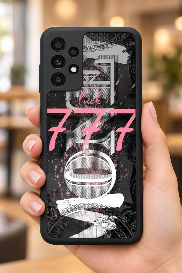 Samsung Galaxy A13 / A23 Compatible Lucky Patterned Shockproof Case with Camera Protection