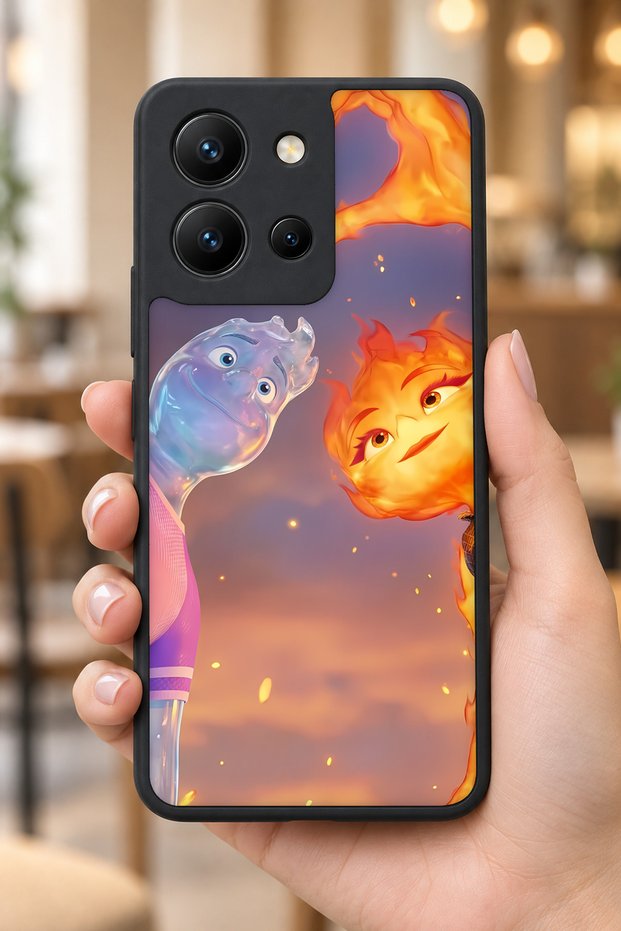 حافظة مقاومة للصدمات متوافقة مع Vivo Y36 ومزودة بحماية للكاميرا بنمط أساسية