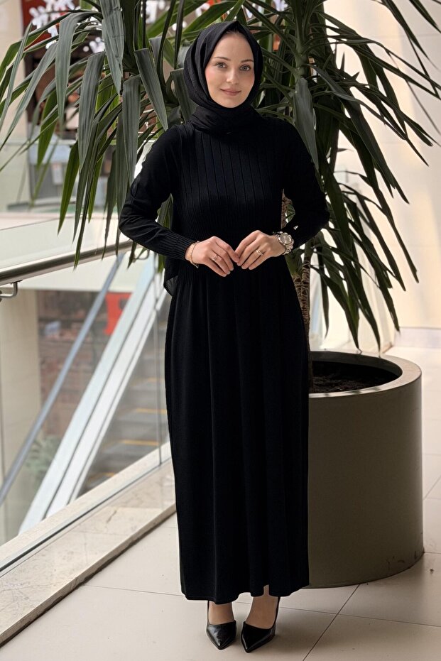 Missdalida Thick Ribbed Knitwear Dress