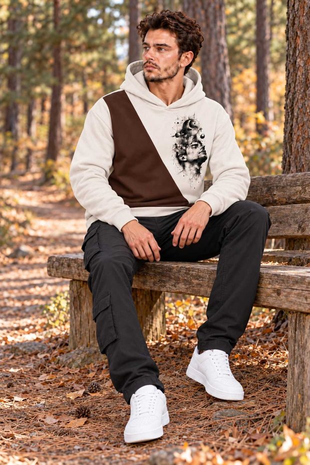 New Design Men's Hooded Sweatshirt