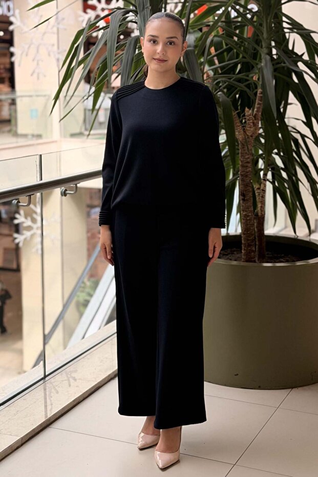 Missdalida Zippered Two-Strap Wide Leg Pants