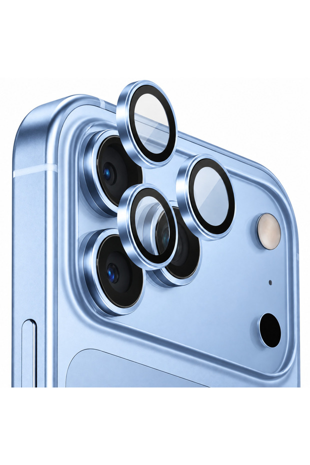 Cl-07 Sapphire Camera Lens Protector Compatible with iPhone 18 Pro Max, Easy to Install Camera Protection Blue