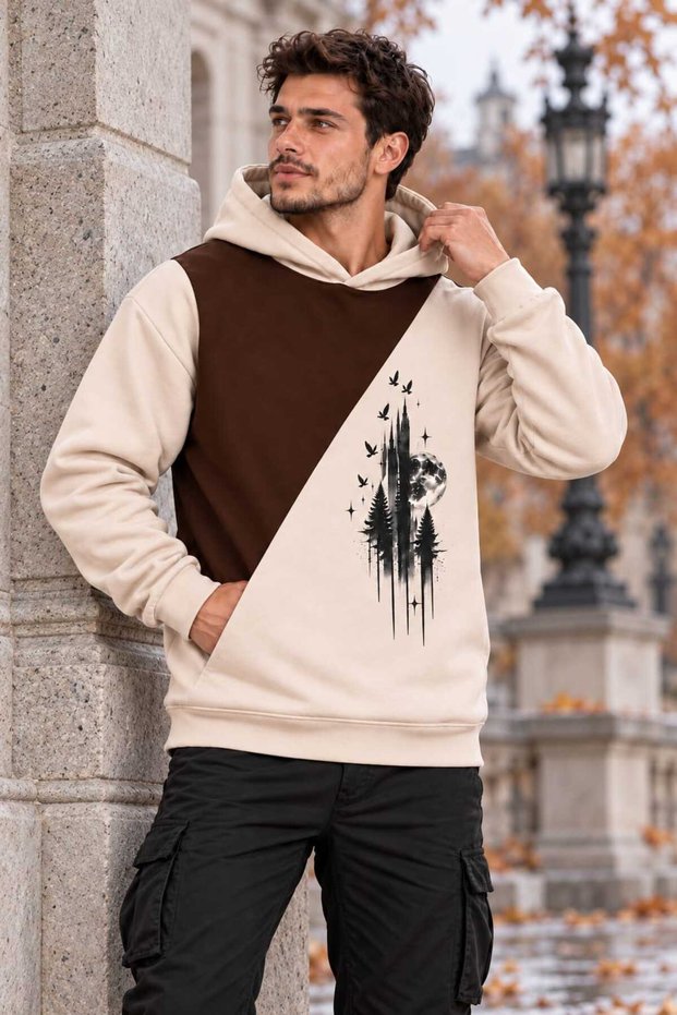 New Design Men's Hooded Sweatshirt