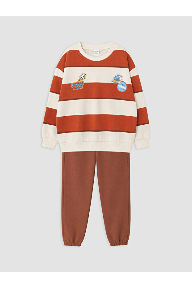 Rmz Gi̇yi̇m Farkiyla Striped Boys' Set