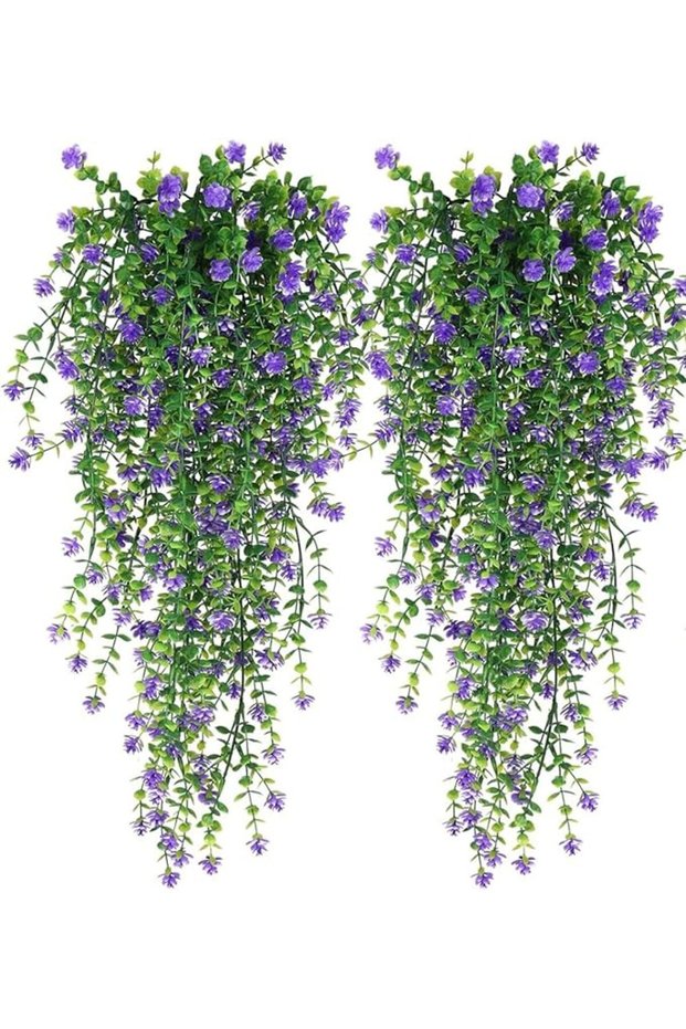 Artificial Lavender-Yellow UV-Resistant Artificial Vines 2PCS