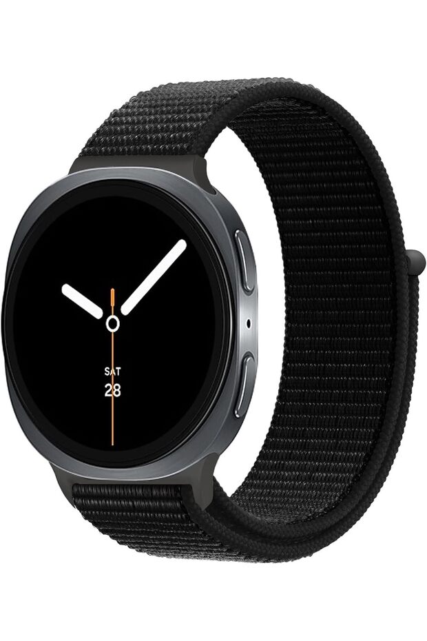 Nylon Straps Compatible with Samsung Galaxy Watch 8 44mm 40mm/Galaxy Watch 8 Classic 46mm, Soft Sport Adjustable Replacement Strap for Men Women