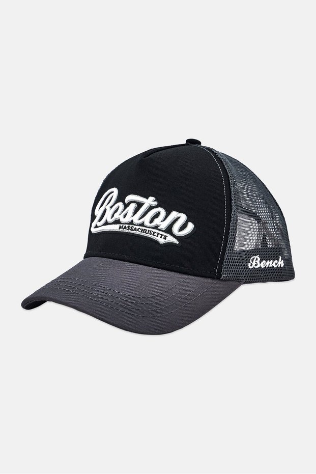 Men Embroidered Boston Snapback Cap, Multicolor