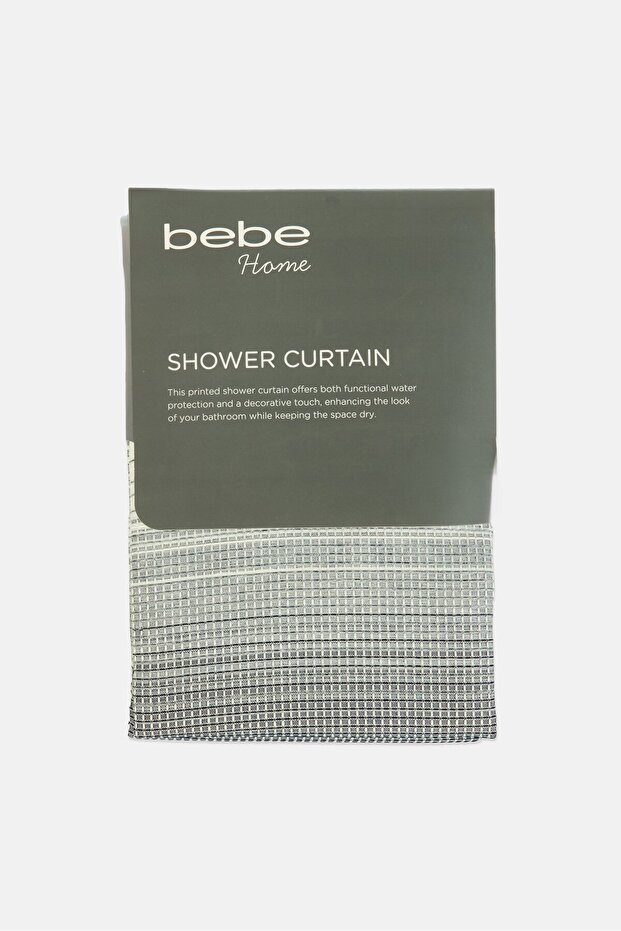 Micro Checkered Shower Curtain Liner, Multicolor