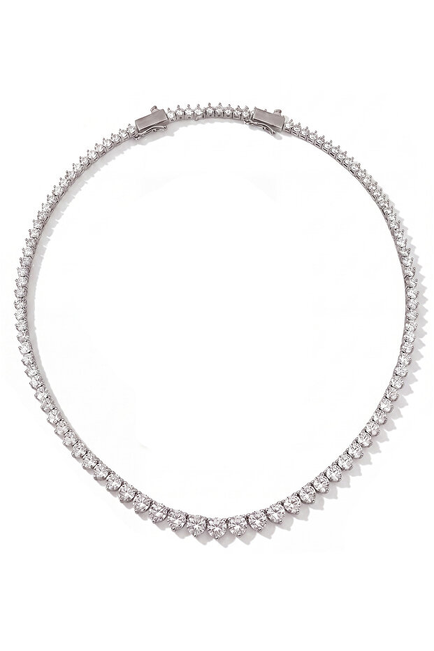 3 Nail Drained Cast Metal Waterway Necklace