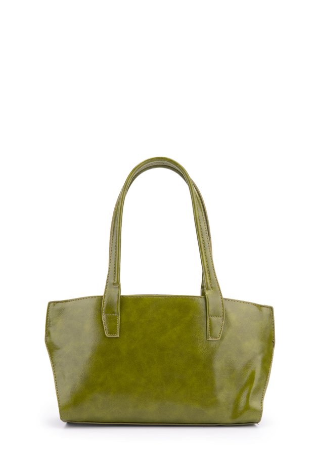 Baguette Form Faux Leather Clark Women's Shoulder Bag