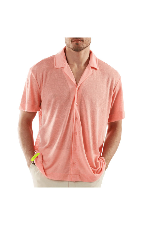 LINEN LOULOU SHIRT SHORT SLEEVE