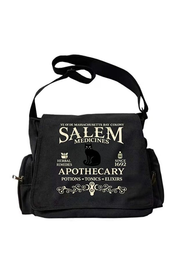 Dark Academia Theme Printed Unisex Messenger Bag