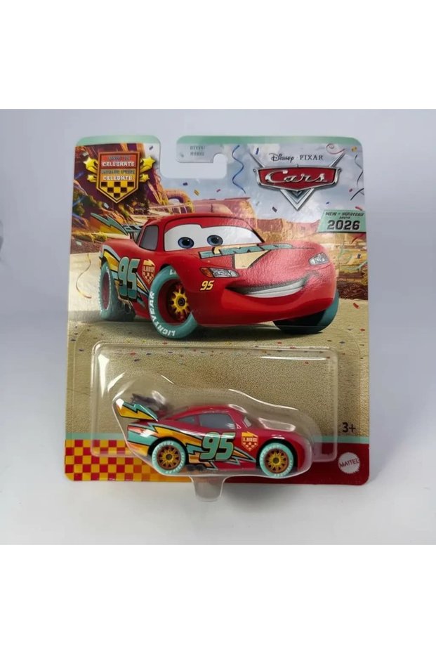 Disney Pixar 20. Yıl Race to Celebrate Lightning Mcqueen Metal Model Vehicle