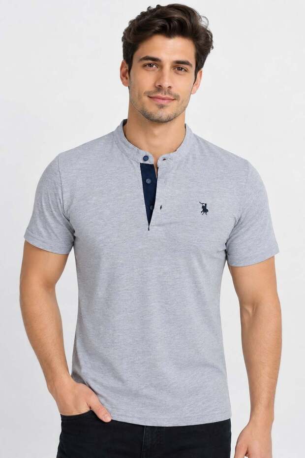 Men's Cotton T-Shirt Gray T9560