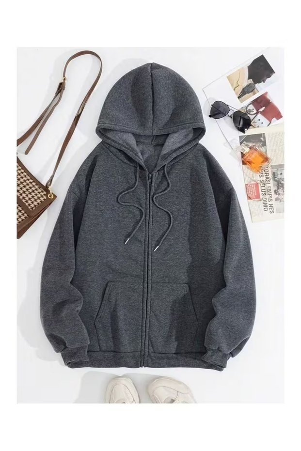 Unisex Hooded Sweatshirt with Zipper