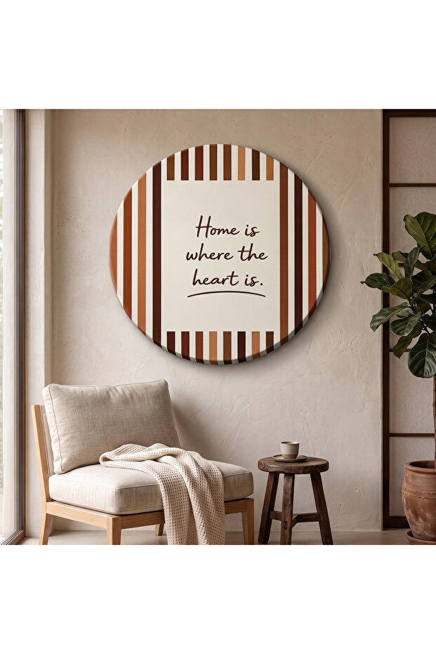 Decorative Round Canvas Painting - Artcnvsovl36