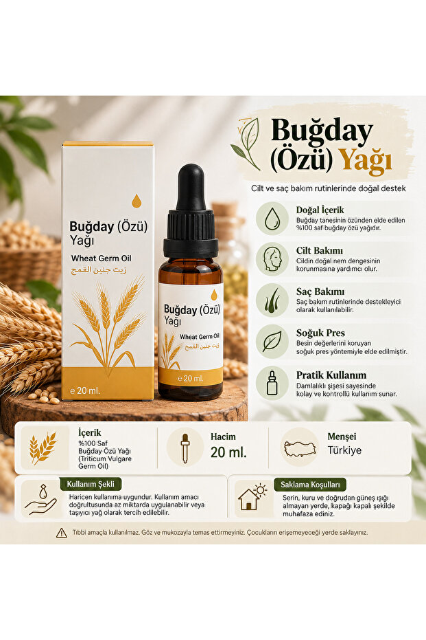 Buğday (Özü) Yağı 20 ml