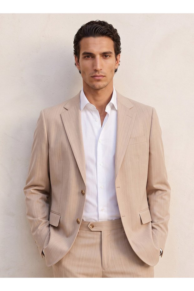 Regular Fit Textured Blazer