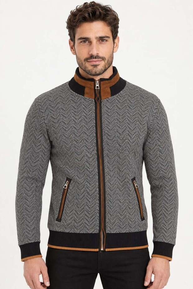 9021 Men's Sweatshirt-Baliksirti Black-2