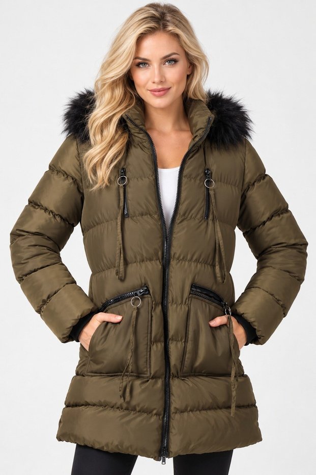 Z9763 Coat-Khaki-1