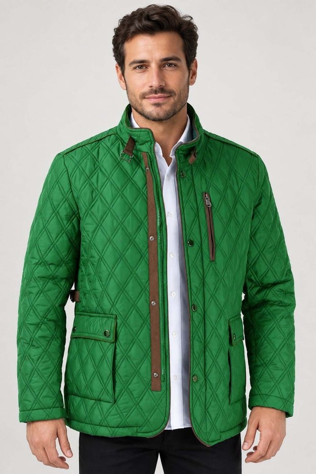 Men's Coat Light Green K9613