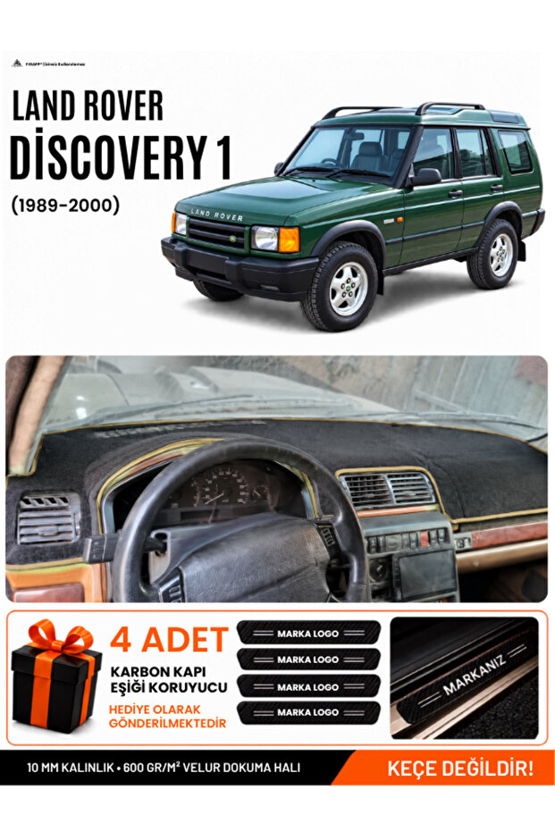 Land Rover Discovery 1 (1989-2000) Compatible Glove Box Cover, Glove Box Case - Black-Beige - Lr001