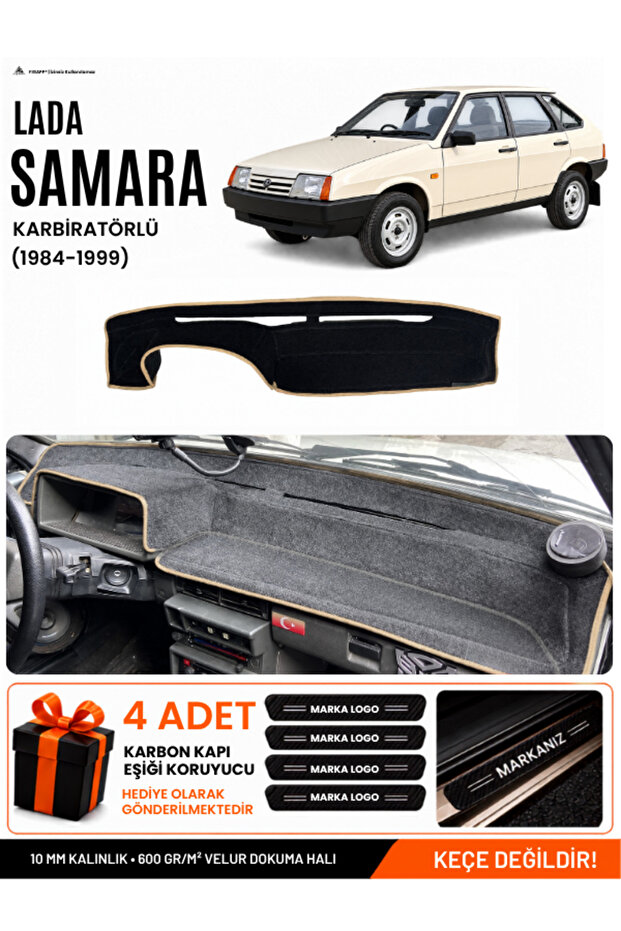 Lada Samara Carburetorized (1984-1999) Compatible Torpedo Cover, Torpedo Case - Black-Beige - Ld003