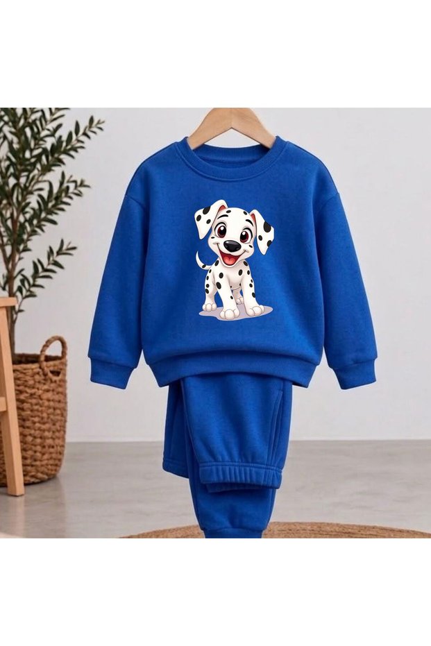 Team Sweatshirt 101 Doge Black Printed Girls' Boys' Crew Neck