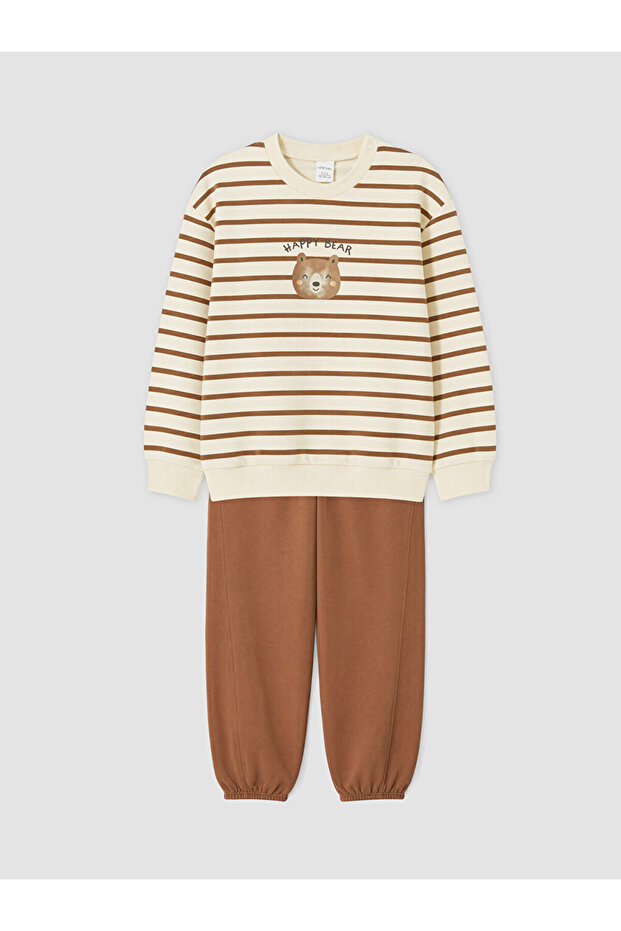Quality Pieces from Çelebi Store Striped Baby Boy Sweatshirt and Sweatpants