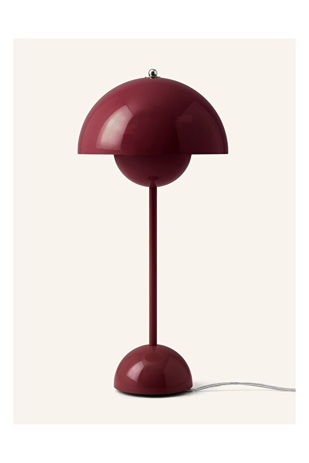 Flowerpot Vp3 Table Lamp, Verner Panton Design, E27 Base, 49 cm