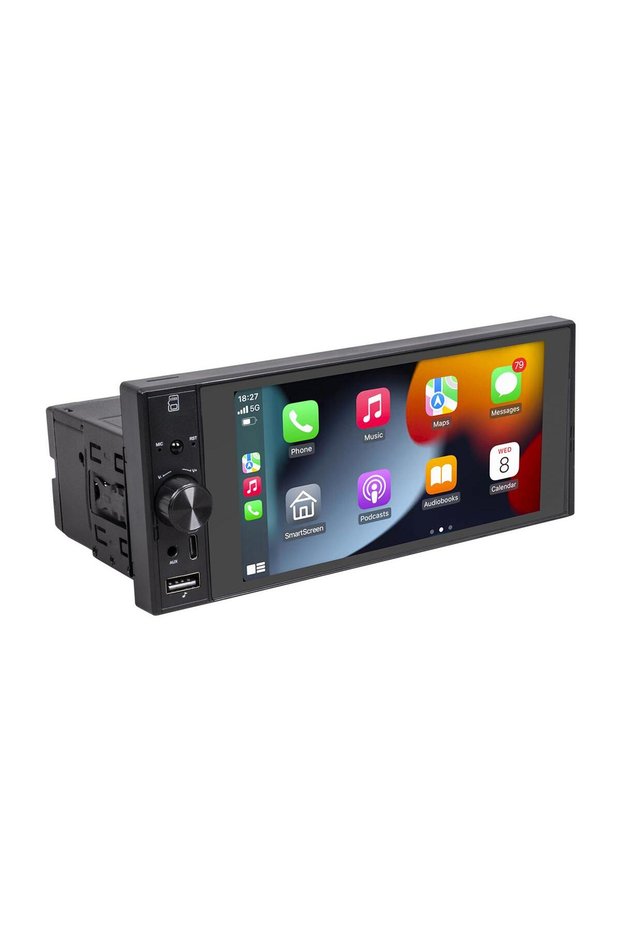X-433 tek din CARPLAY Android AUTO Multimedya teyp