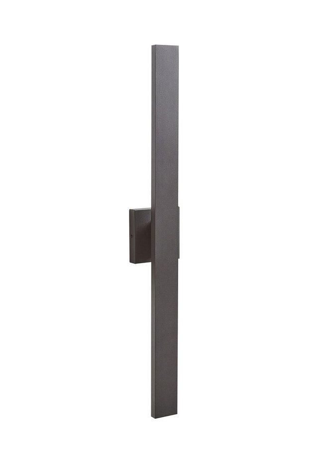 Melgam Black Led Outdoor Wall Lamp, 12W, Ip44, 3000K Warm White Light