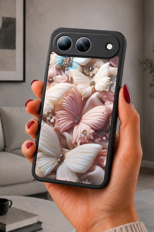 Spark 40 5g Compatible Printed, Matte Black, Soft Silicone, Protective, Shock Absorbing Cover, Case
