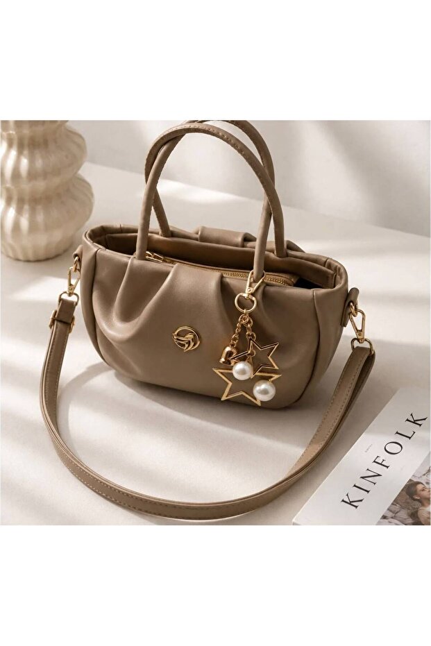 Italy Star Charm Hand and Crossbody Women's Bag (Adjustable Long Strap)