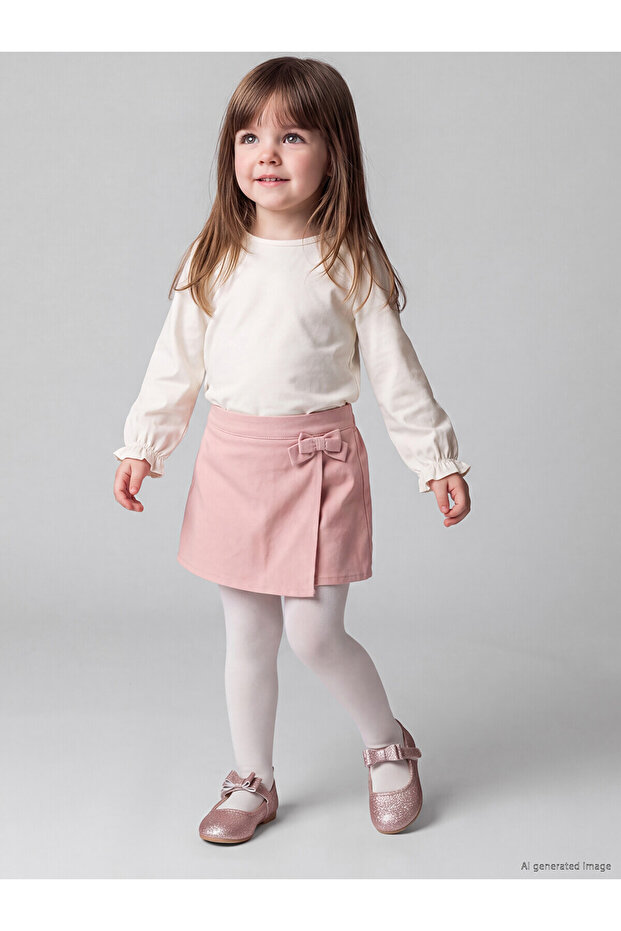 Pink Bowknot Cotton Baby Girl Shorts