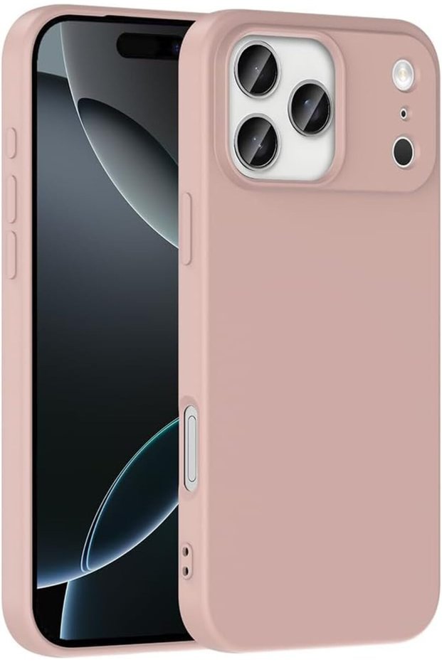 Z-Mara Vieri Compatible with iPhone 18 Pro Shock Absorbing Flexible Silicone Protective Case Against Scratches and Falls Gold