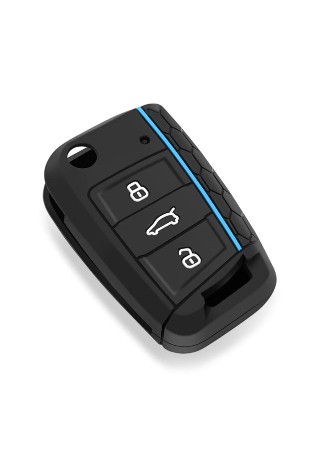 Blue Line 1Pcs Key case cover For VW golf 7 GTI POLO T-Cross T-Roc touran Tiguan Skoda Octavia Rapid