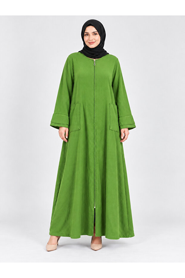 Women's Cotton Robe with Zipper Pockets 42/56