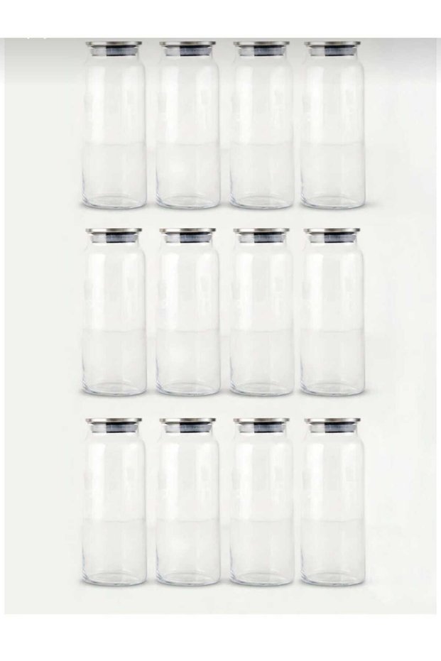 Jely Metal Lid Jar Set of 12 Natural (1400 Cc)
