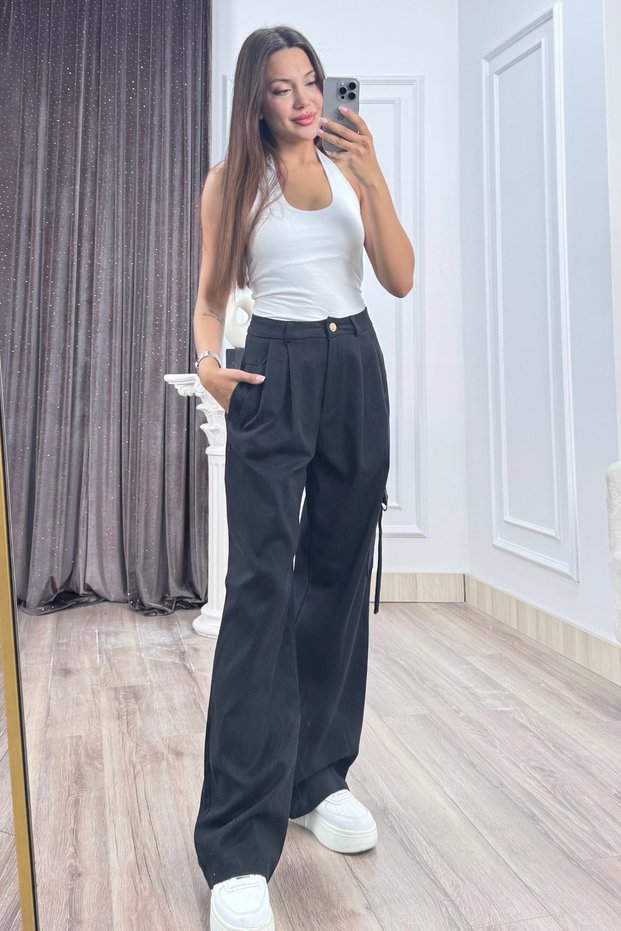 Women's Winter Black Siena Cargo Pants 30420