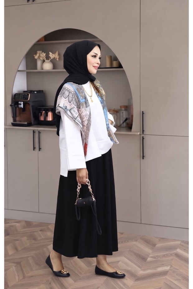 Hijab Clothing Side Slit Detailed Sleeve Detailed New Season Comfortable Cut Tunic