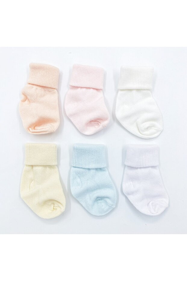 6 Pack Baby Socks 6K015-26