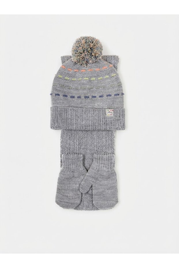 Fo 5193 Anı 3-Piece Scarf, Beanie, Glove Set