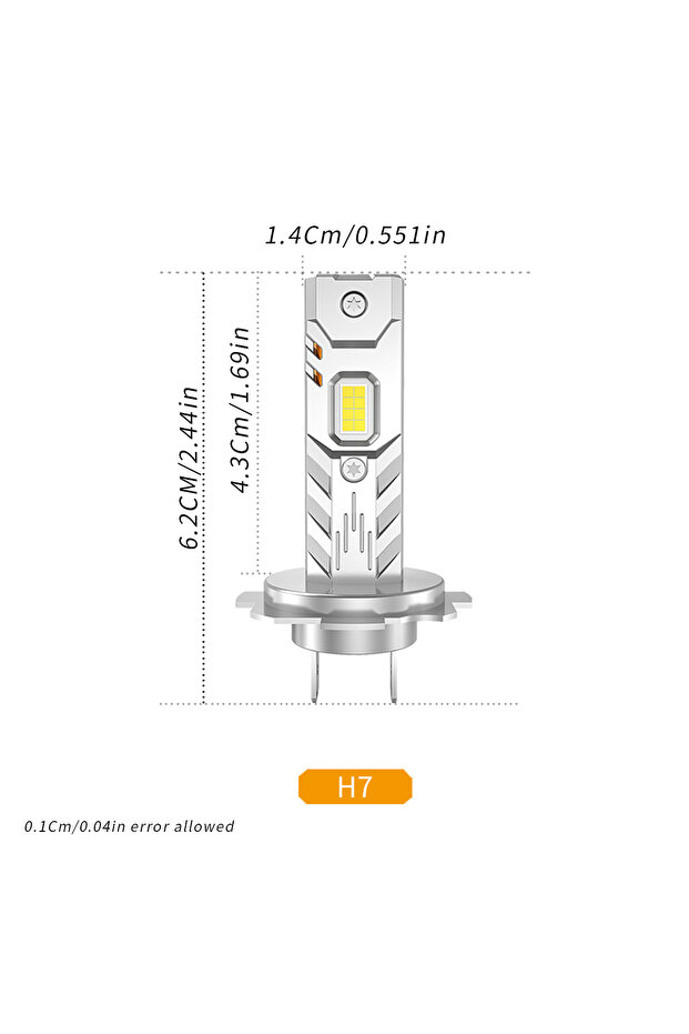 2PCS H7 50W 2PCS Powerful H4 H7 H11 H8 9005 HB3 9006 HB4 LED Car Headlight Fog Bulbs 12V 6000K for C