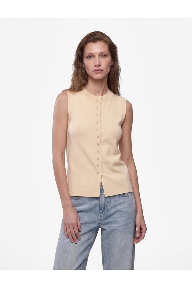 Women's Blouse 7Wak90679Ht Cream